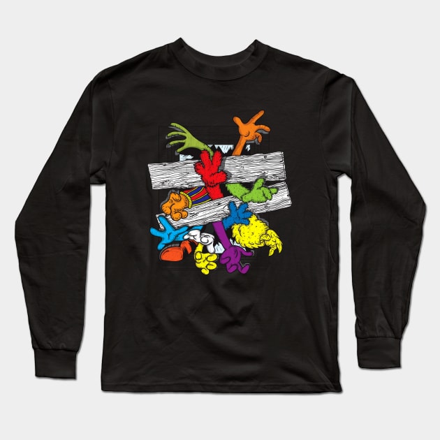 Cartoons Attack Long Sleeve T-Shirt by opippi